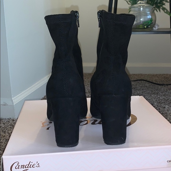 Candies Black velvet boots - Picture 3 of 4